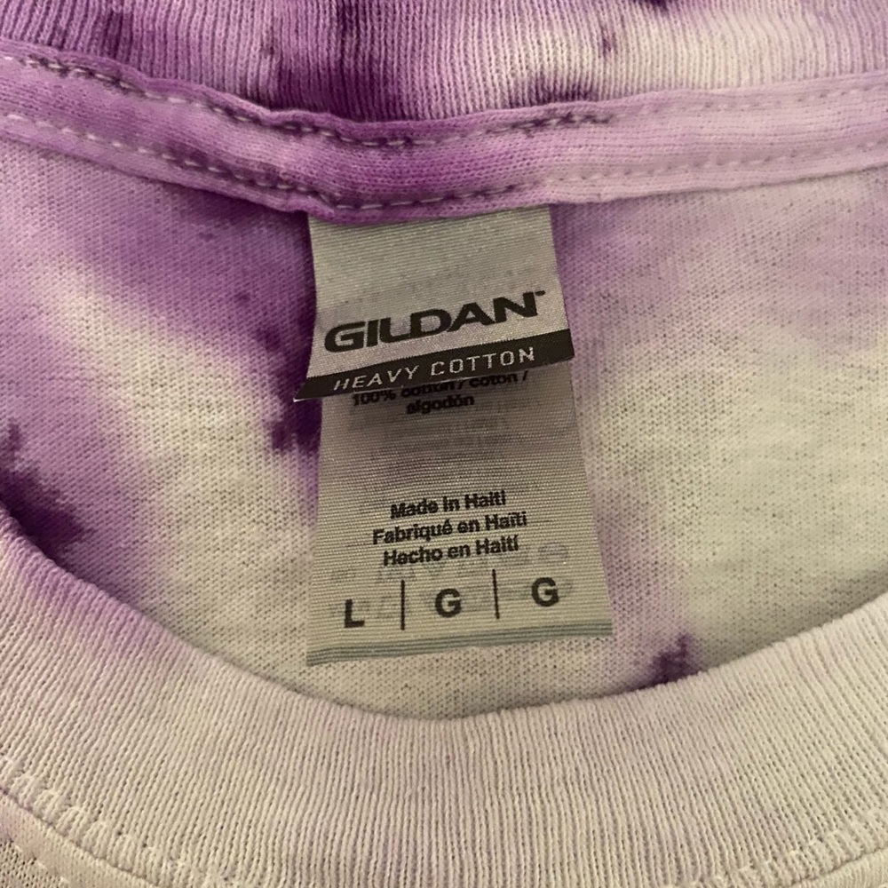 Large purple tie dye unicorn shirt - Picture 2 of 3